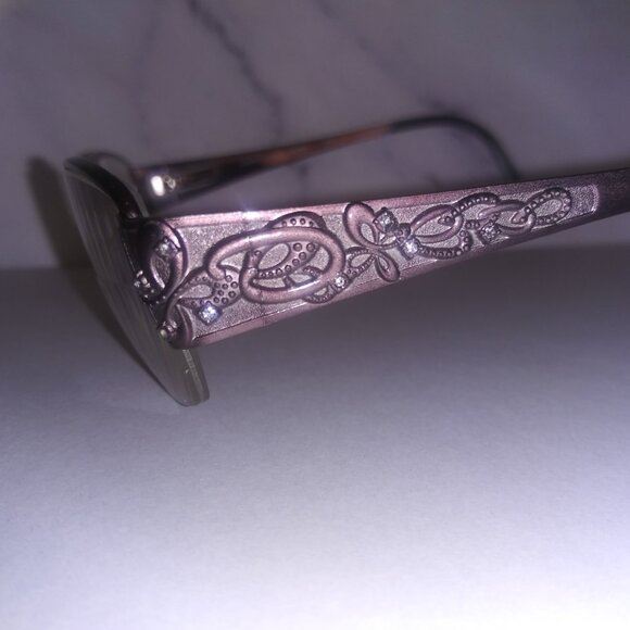 Oscar De La Renta Shiny Rose Rectangle Frame Glasses OSL 501-234 - Picture 3 of 12